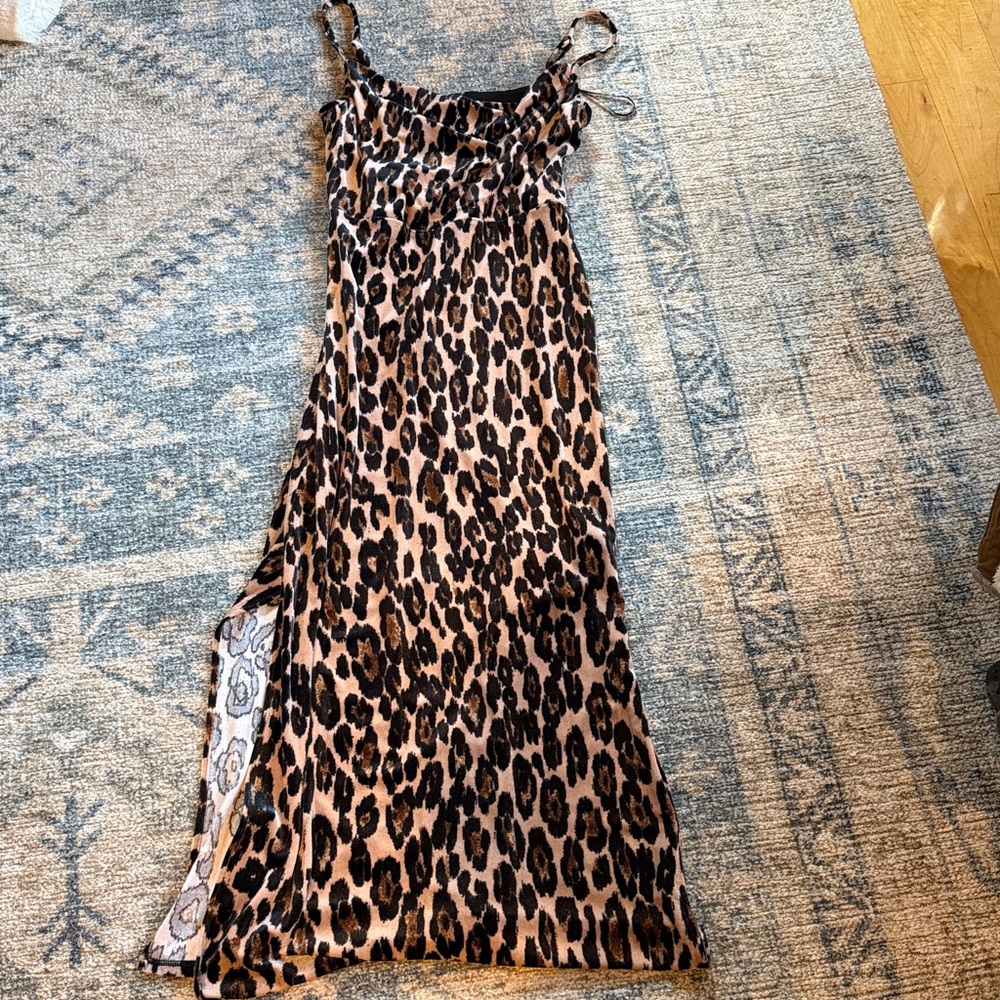 Leopard Print Maxi Dress